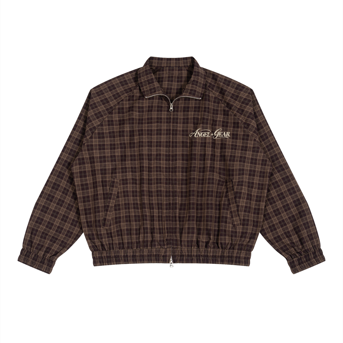 The Four plaid track jacket, front